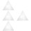 4Pcs Patchwork Ruler Quilting Cutting Template Triangle Sewing Supply 9