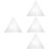 4Pcs Patchwork Ruler Quilting Cutting Template Triangle Sewing Supply 8
