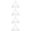 4Pcs Patchwork Ruler Quilting Cutting Template Triangle Sewing Supply 10