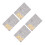 4Pcs Marble Grey Soft Planner PU Office Notepads 2025 4