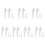 14 Pcs Aluminum Alloy Window Handles Pulls Modern Set 4