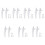 14 Pcs Aluminum Alloy Window Handles Pulls Modern Set 5
