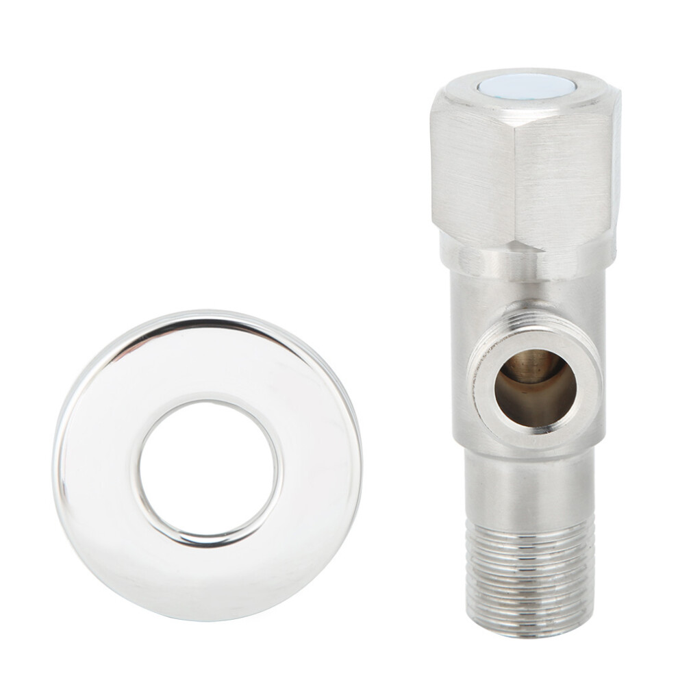 G1/2In Stainless Steel Brushed Angle Valve Faucet Water Heater Stop 685922992161