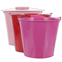 6 Pcs Metal Mini Buckets For Party Favors And Kids Centerpieces