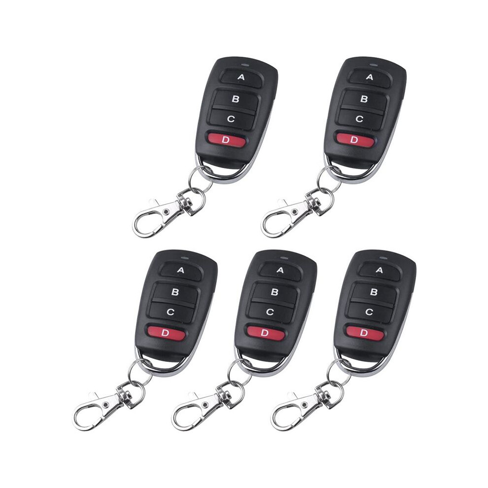 5 Universal 433Mhz Cloning Remote Control Keychain,Garage Door Opener 4854173771801