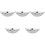 5Pcs Stainless Steel Wok Pan With Double Handle For Home Kitchen 5