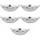 5Pcs Stainless Steel Wok Pan With Double Handle For Home Kitchen 9