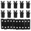 50Sets ABS Iron Bin Lid Latch Replacement for Garbage Can Locks 1