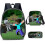 (3pcs, G) KINZON  Primary And Secondary School Schoolbags  Game Peripheral Backpack Three-piece Set 1
