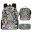 (3pcs, T) KINZON  Primary And Secondary School Schoolbags  Game Peripheral Backpack Three-piece Set 1