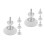 2 Sets Adjustable Baby Gate Hardware Kit For Balcony Railings M10 8