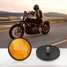 2x2" Rund Orange Reflektor Universal Til Motorcykel ATV Dirt Bike