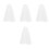 4Pcs Short Tulle Wedding Veil With Comb For Bride 5
