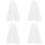 4Pcs Short Tulle Wedding Veil With Comb For Bride 7