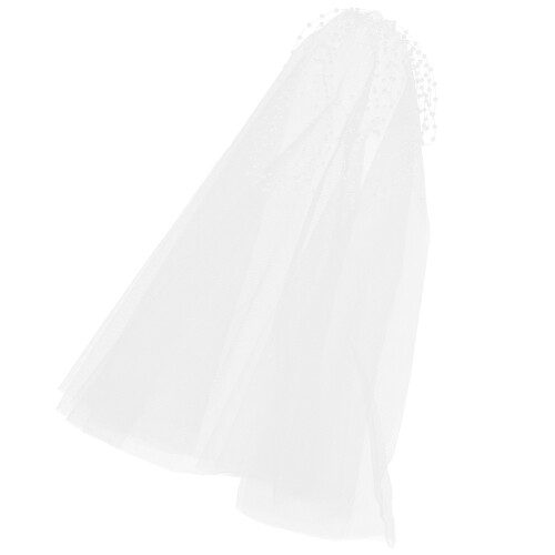 4Pcs Short Tulle Wedding Veil With Comb For Bride 1