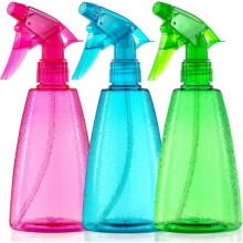 Spray Bottles 3-Pack, 16 Oz, Mist & Stream, Plastic Water Spray Bottle for Hair, Plants, Cleaning Solutions, BBQ, Cat Dog Spray Correction Behavior -