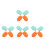 8 Pairs Silicone Drumstick Tips Mute For Practice Clacking Sound 10