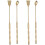 2 Sets 2Pcs Incense Spoon Burner Accessories Golden 3