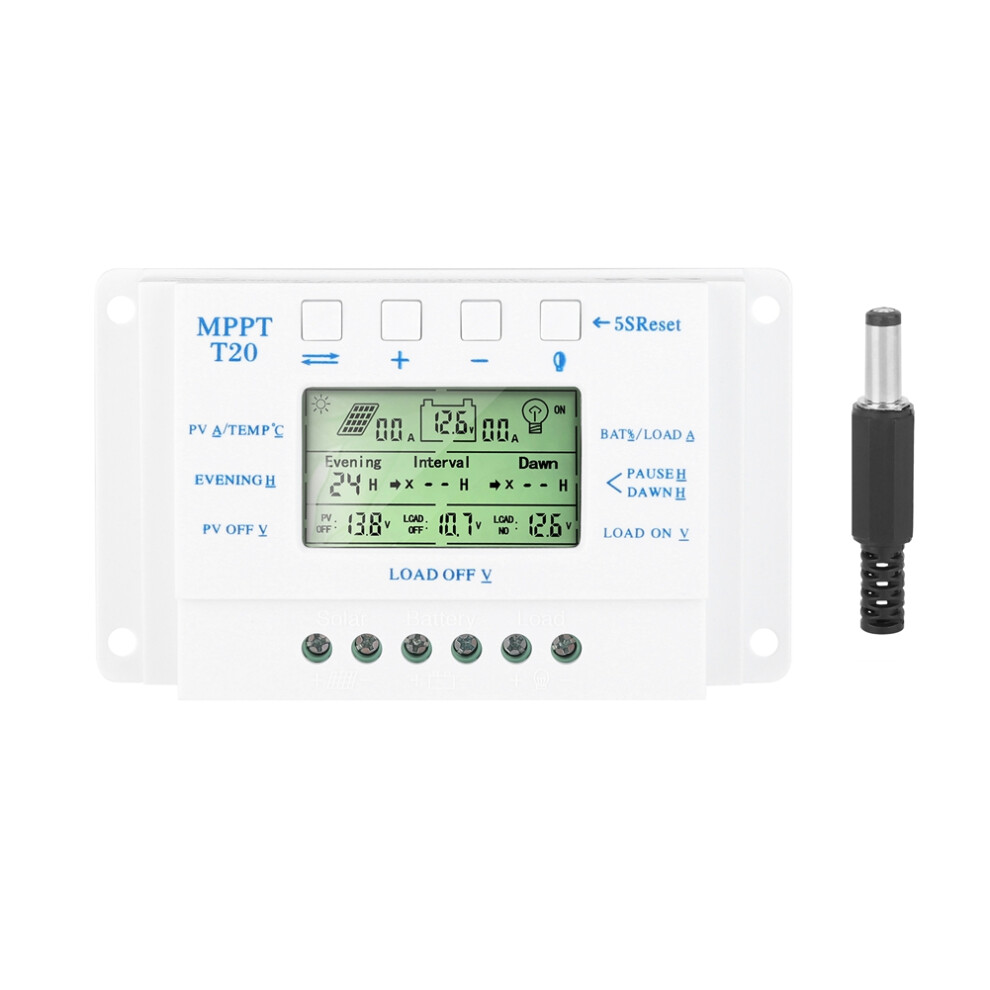 Solar Panel Charge Controller Pwm 12V/24V Auto Regulator Lcd 685922994714