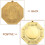 2Pcs Copper Eight Diagrams Mirror Blessing Decoration 8