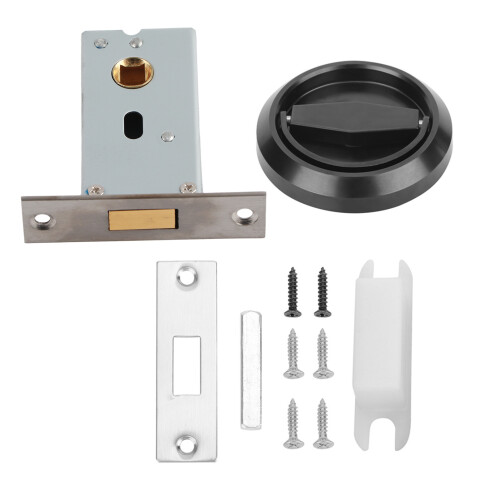(Gold) Stainless Steel Door Lock with Handle Pull Ring for Cabinet