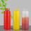 3pcs 3 Hole Squeeze Condiment Bottle with Lid 3