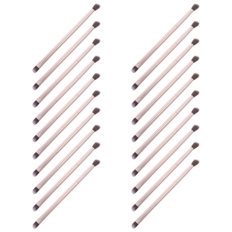Inoomp 20Pcs Double-Headed Eyeshadow Blending Makeup Brushes