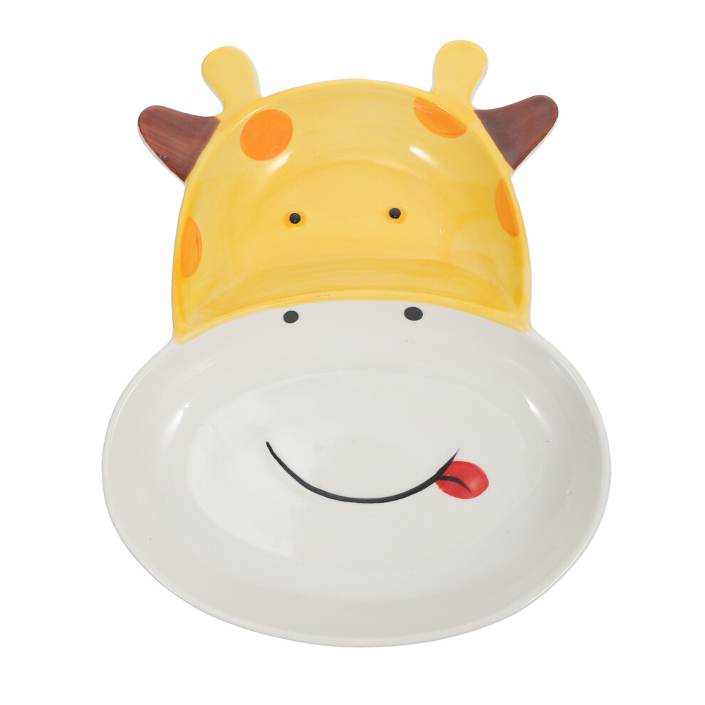 Inoomp 1Pc Ceramic Children's Divided Plate