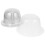 40Pcs Clear Plastic Cap Storage Racks Lightweight Hat Display Stands 1