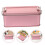 3Pièces Boîte Rose À Couvercle Pour Biscuits Bonbons Multi-Usage 11