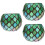 3Pcs Candle Tea Light Holder Mosaic Glass Decor 7
