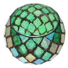 3Pcs Candle Tea Light Holder Mosaic Glass Decor