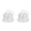 40Pcs Clear Plastic Cap Storage Racks Lightweight Hat Display Stands 10