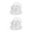40Pcs Clear Plastic Cap Storage Racks Lightweight Hat Display Stands 9