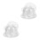 40Pcs Clear Plastic Cap Storage Racks Lightweight Hat Display Stands 6
