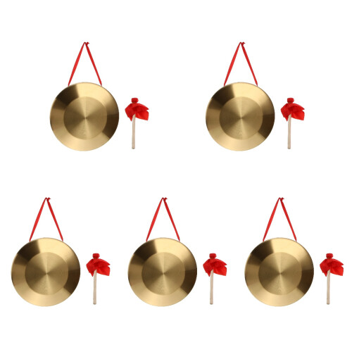 5 Sets Traditional Chinese Gong With Hammer 2