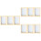 9 Pcs Wooden Paper Making Mold Frame Screen Mesh Kit For Diy Craft 9