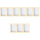 9 Pcs Wooden Paper Making Mold Frame Screen Mesh Kit For Diy Craft 6