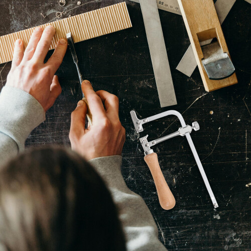 Heavy Duty Coping Saw with Adjustable Tension Steel Frame 2