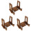 3Pcs Recipe Stand For Kitchen Countertop Book Holder Table Stand 4