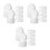30 Pcs White Foam Blocks Polystyrene Cylinder Cake Dummies For Craft 8