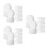 30 Pcs White Foam Blocks Polystyrene Cylinder Cake Dummies For Craft 7