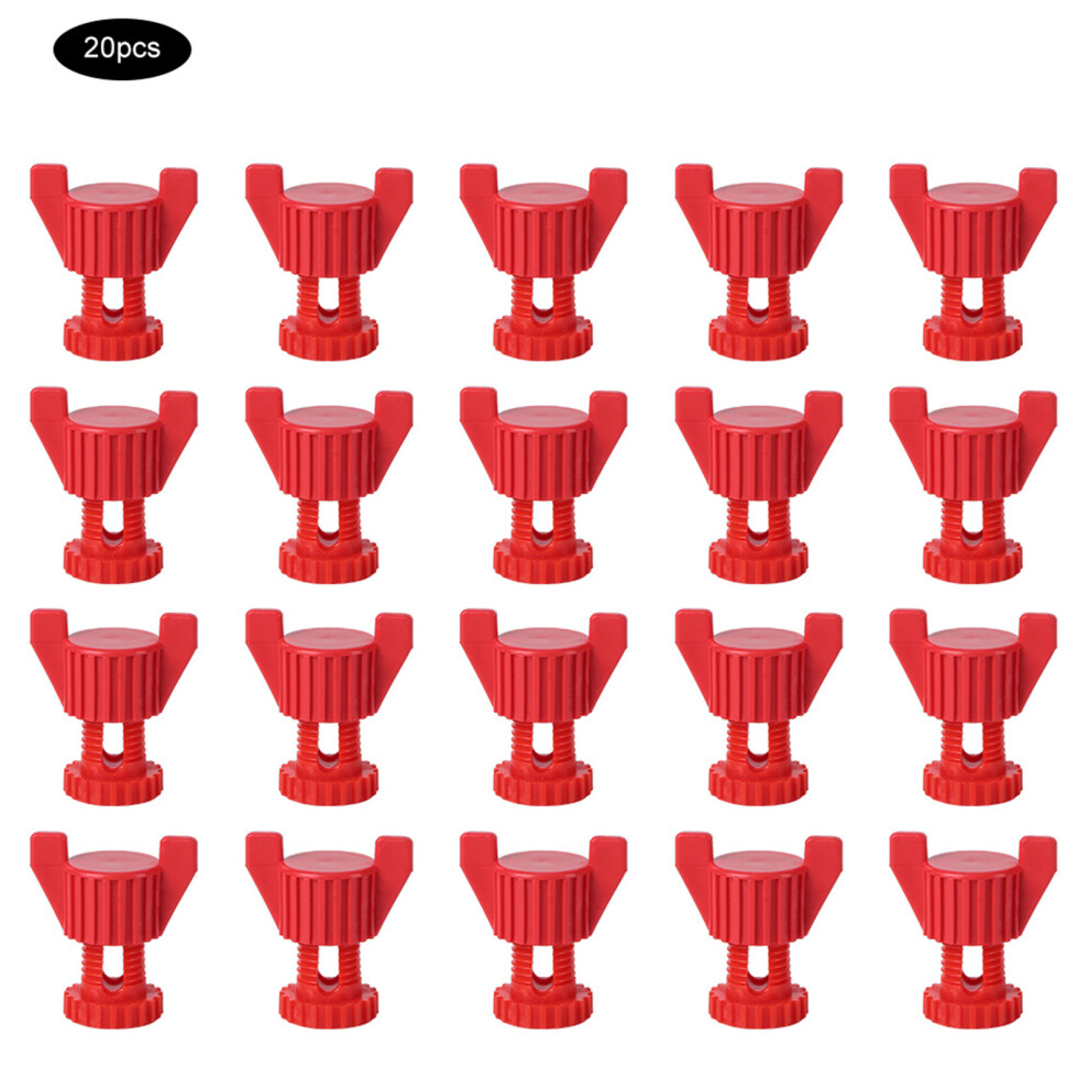 (White 100Pcs) Plastic Screw Nut Set Ventilation Window Fixing Red 20Pcs-image-OPC-PKYCNHX-NEW