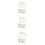 3Pcs Wall Hanging Storage Basket Key Hook Decorative Bronze Basket 8
