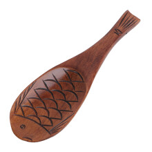 3Pcs Vintage Japanese Fish Shape Wooden Soup Spoon For Home