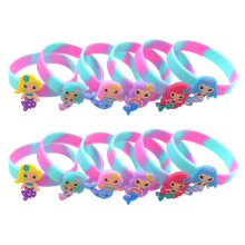 60Stk Kinder Armbänder Silikon Mermaid Styles Komfortabel
