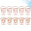 2 Pieces Clip Coffee Cup Paper Figured Clips Large 8