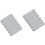 2 Pack Stackable Storage Bins Box With Lids Case Rectangular Tin 4