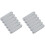 2 Pack Stackable Storage Bins Box With Lids Case Rectangular Tin 2