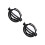 2Pièces Lunettes De Grand Angle Noires Silicone Confortables 11